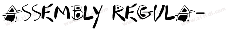 Assembly Regula字体转换